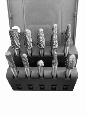 Bon prix 10 pièces de carburateur de carbure de tungstène en double coupe 1/4 ′′Shank Standard Double Cut Carbide Rotary Burr en ligne