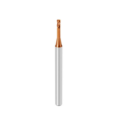 Bon prix HRC55 1 mm moulin de finition de carbure solide 2 flûtes long cou court flûtes carré finition en ligne
