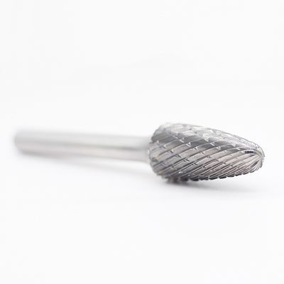 Bon prix SF-3 Arbre en forme de rayon de fin double coupe Tungstène Carbide Burr avec 1/4 '' Shank double coupe en ligne