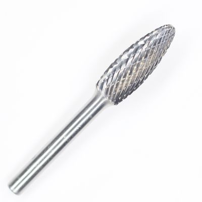 SH-5 Fichier rotatif en carbure de tungstène en forme de flamme avec une perceuse de broyeur à vis de 1/4 