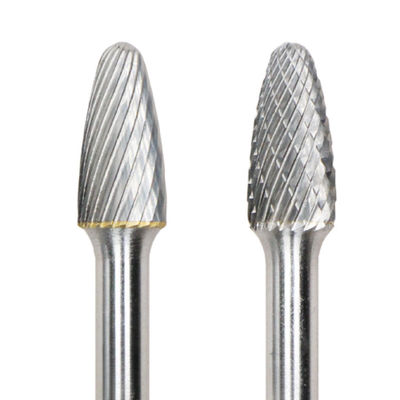 Bon prix SF forme d'arbre rayon de fin à coupe unique carburé de tungstène avec une tige de 6 mm en ligne