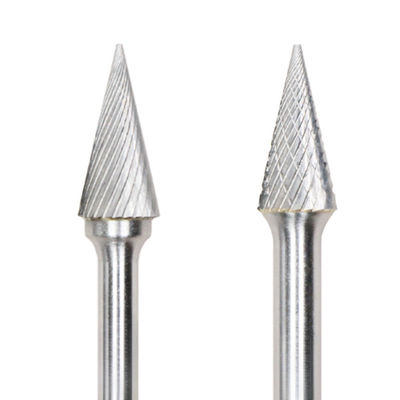 Type M 6 mm*13 mm Carbure de tungstène en cône avec une extrémité pointue