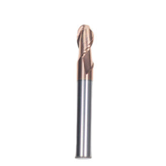 Bon prix 8mm Dia R4*8*16*8*100L 2Flutes TiAISiN Carbide Ball Nose End Mill Pour l'acier au carbone alliage d'acier en fonte en ligne