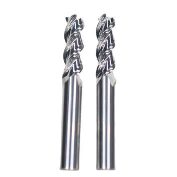 Bon prix 12mm Dia 12*45*12*100 HRC55 3 flûtes Finitions à carbure plat pour machine non revêtue de type finition en ligne