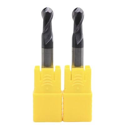 Bon prix Acier au carbone alliage d'acier en acier inoxydable acier coulé usinage de fer brut 5mm R2.5*5*10*5*50 2 flûtes fin de moulin à billes AITiN revêtu en ligne