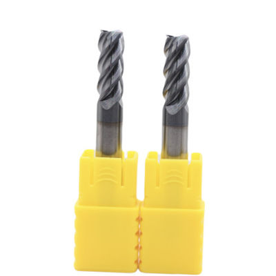 Bon prix 16mm Dia 16*45*16*100 AITiN Nano couche noire 4 Flute Carbide Carré Fin de moulin Pour acier fonte en ligne