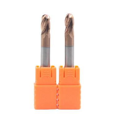Bon prix 8 mm Dia R4*8*16*8*60 4Flutes TiAISiN Carbide Ball Nose End Mill Pour l'acier au carbone alliage d'acier en fonte en ligne