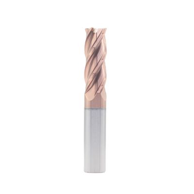 Bon prix 8*20*8*60 TiSiN revêtu de 4 flûte Carbide Square End Mill pour l'acier au carbone alliage d'acier en fonte 8 mm de diamètre de coupe en ligne
