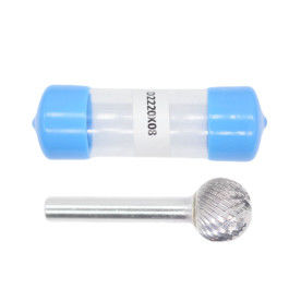 Bon prix Fraise rotative en carbure à double coupe, forme D-Ball, queue de 8 mm, diamètre de coupe 22 mm en ligne