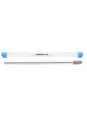 Bon prix Fraise en carbure de tungstène C0820-150mm, tige de 6mm, fraises en carbure à double taille standard en ligne