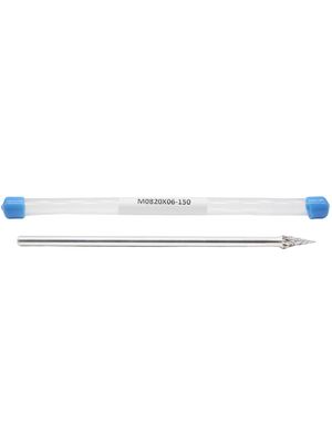 Bon prix M0820-Fraise en carbure de tungstène à tige de 6 mm étendue de 150 mm, fraises en carbure à coupe double standard en ligne