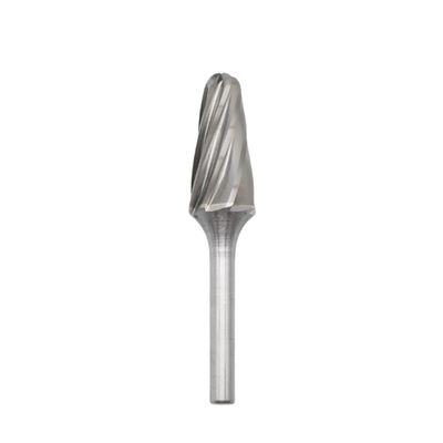 Flute de type F Arbre de rayon de fin de carburé de tungstène Burr 16mm*25mm Aluminium Cut Die Grinder Bits de débroussailleuse